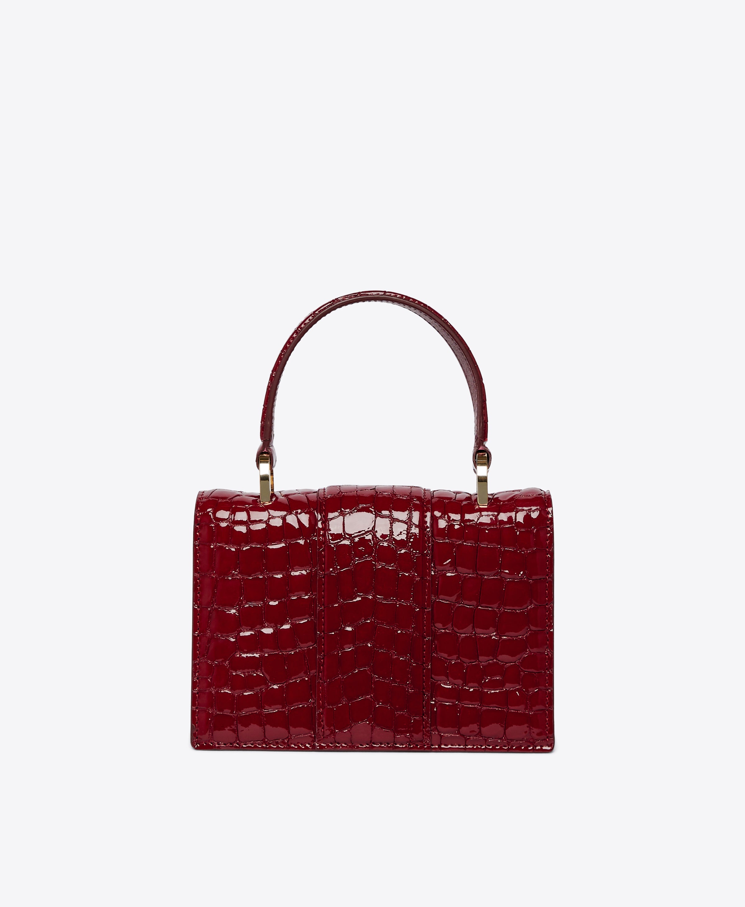 Audrey Embossed Leather Crystal Clutch Bag