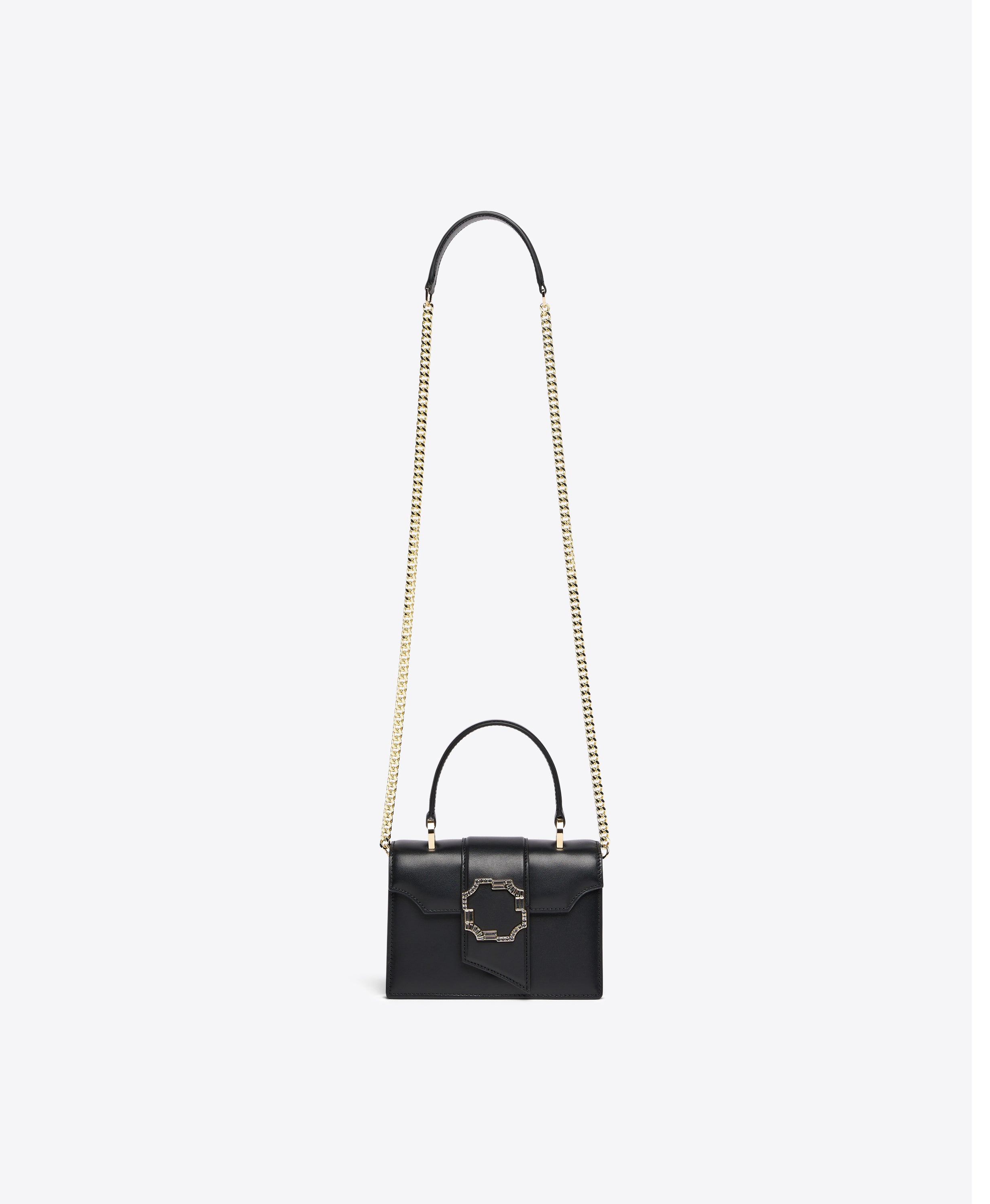 Audrey - Black Leather Mini Handbag