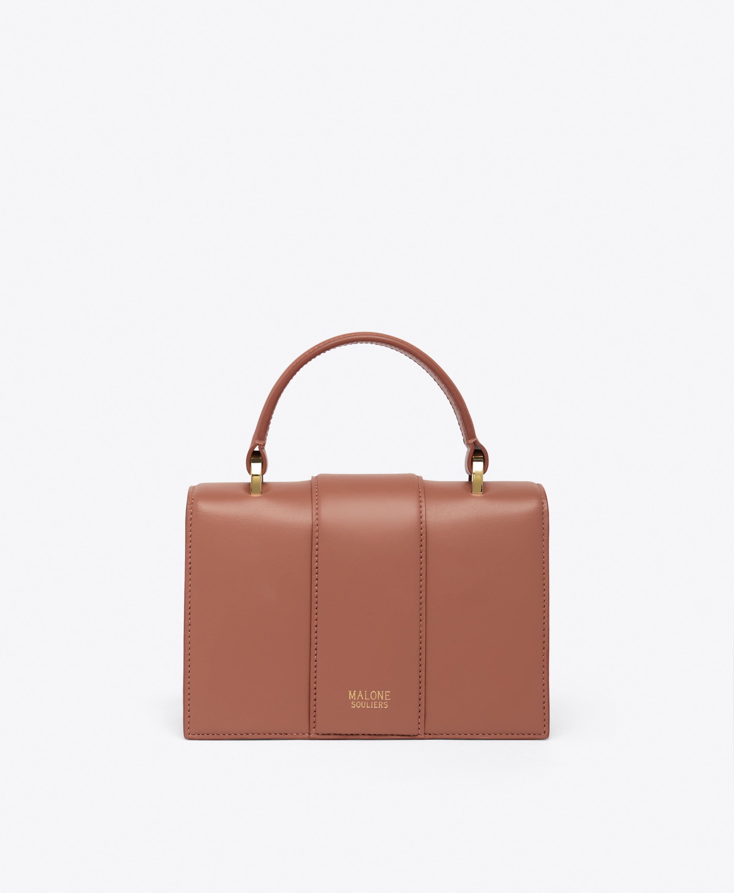 Blush leather handbag deals