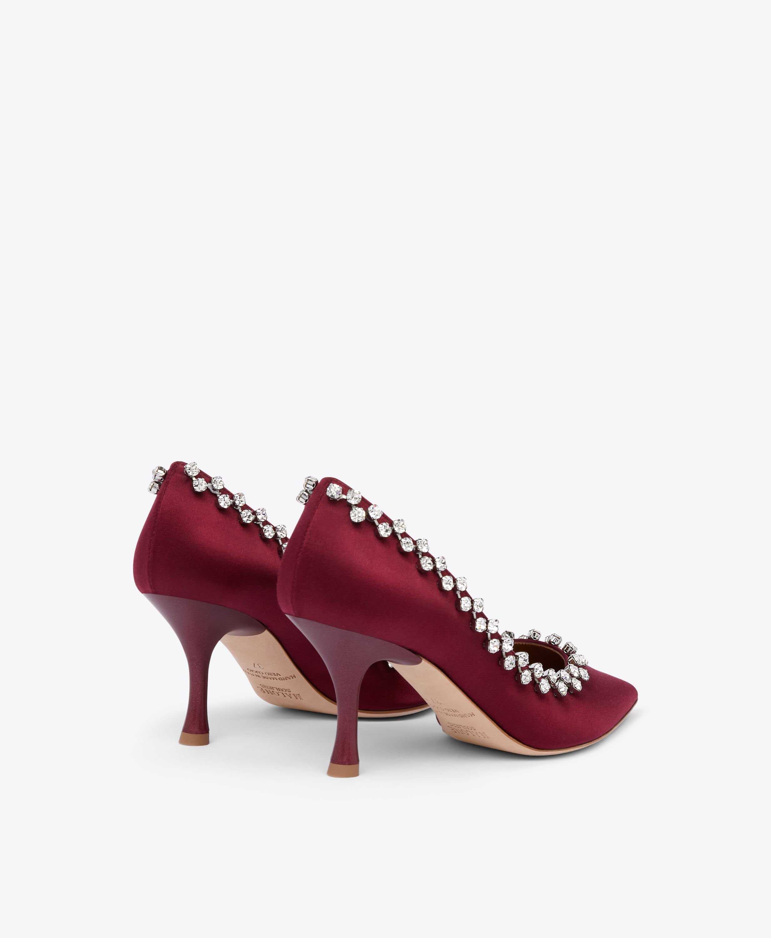 Burgundy on sale satin heels