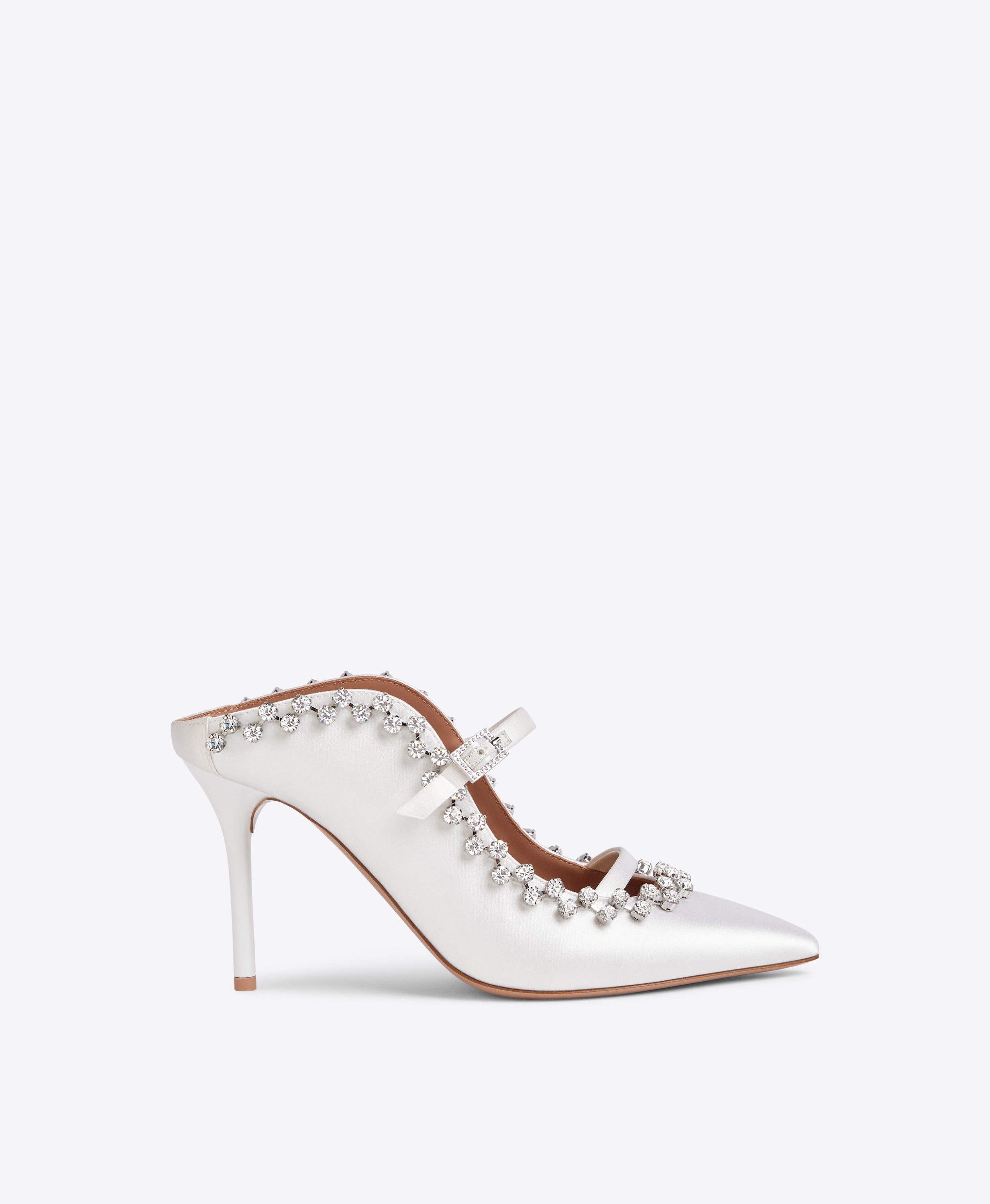 White satin wedding on sale heels