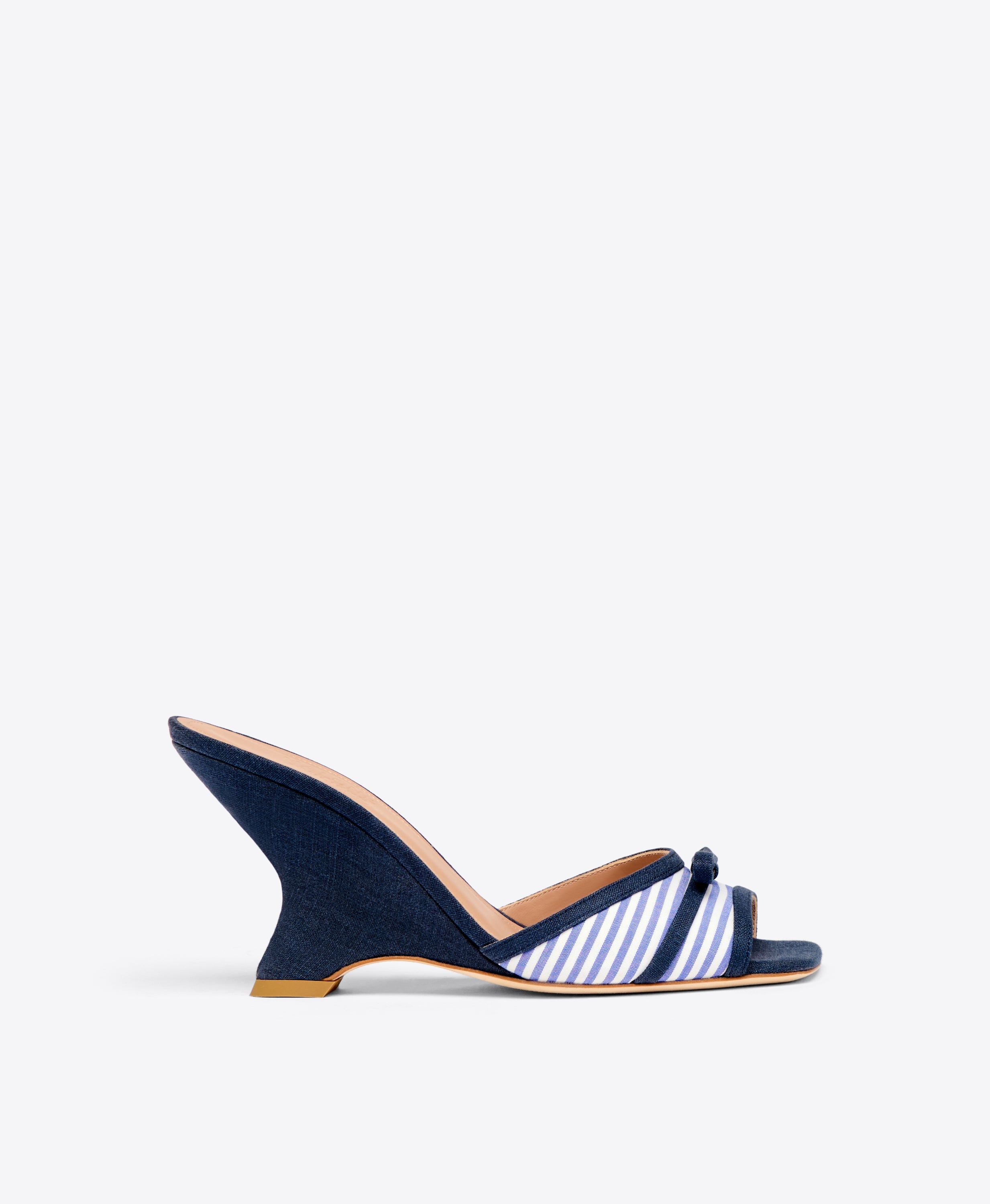 Navy heeled sandals hotsell