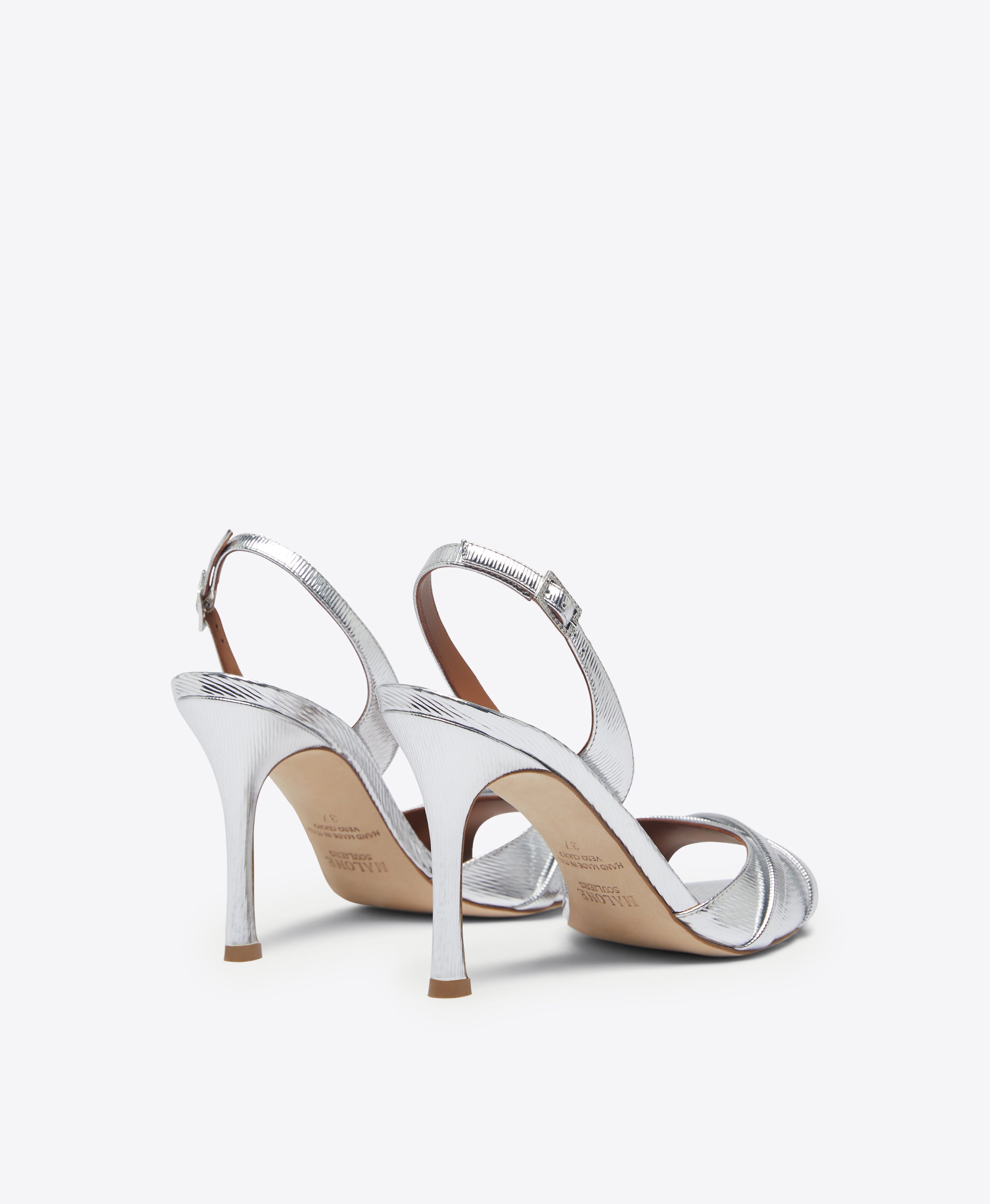 Silver discount slingback sandals