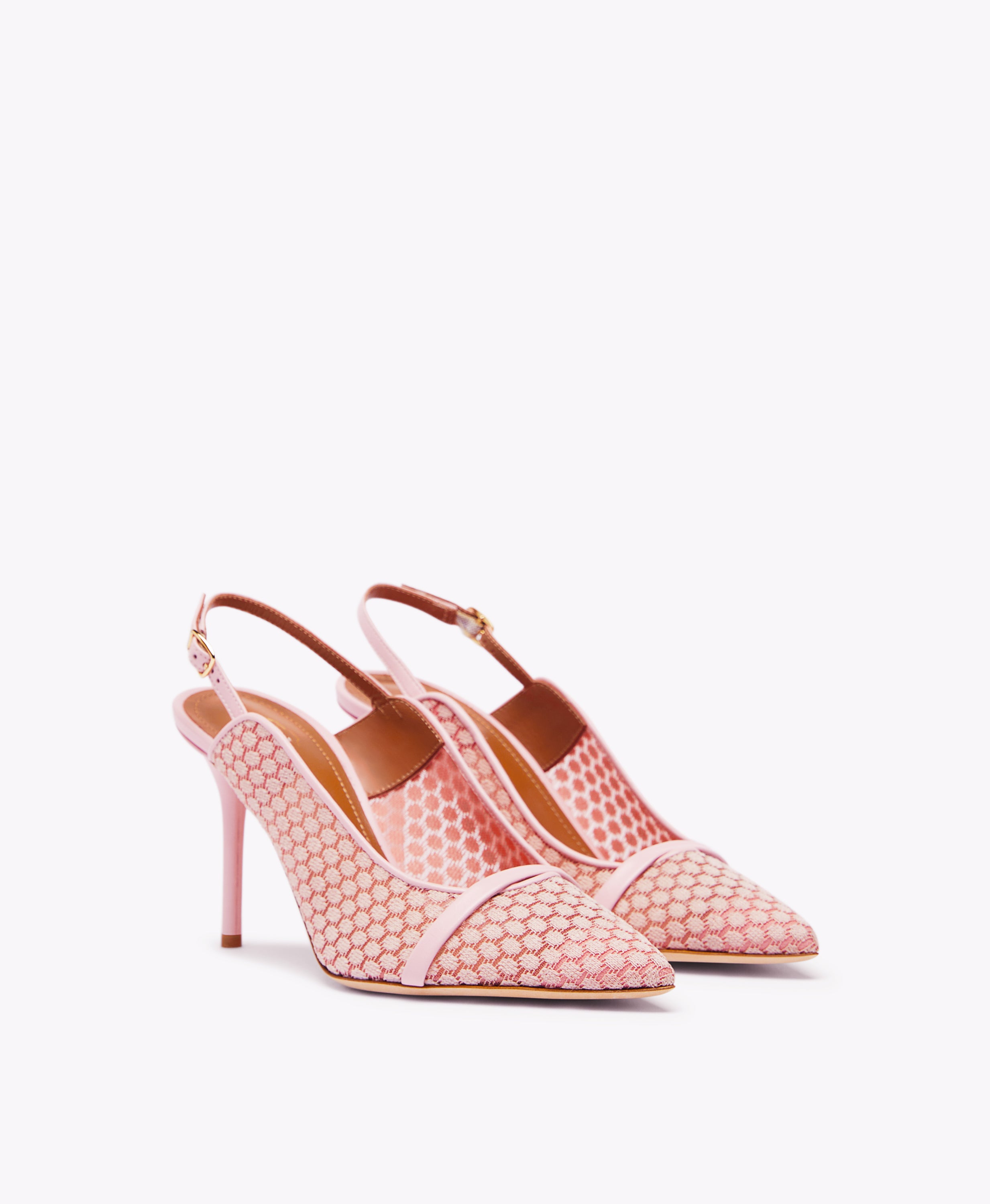 Blush pink 2024 slingback shoes