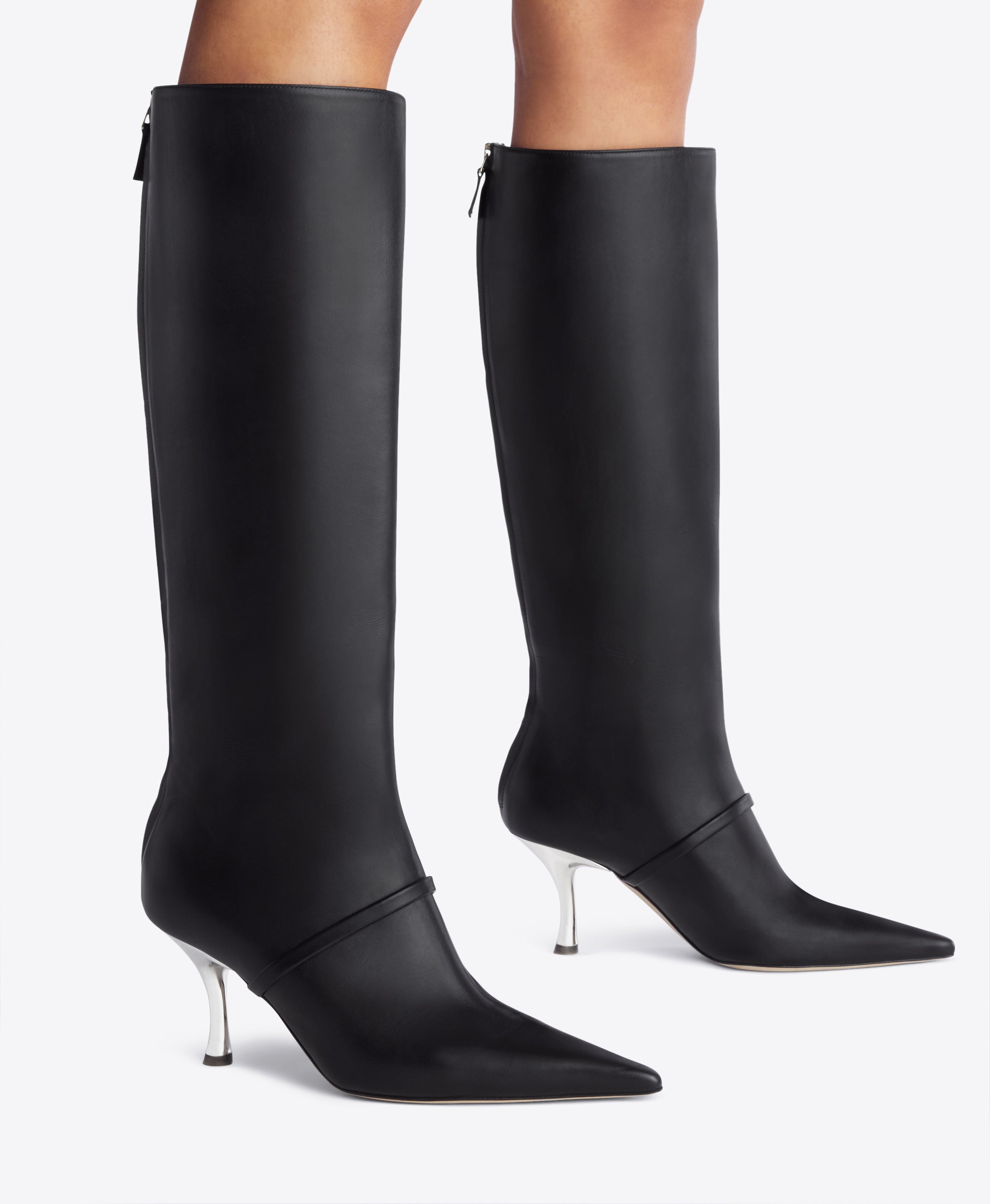 Markle 70 - Black Calf Tall Boots