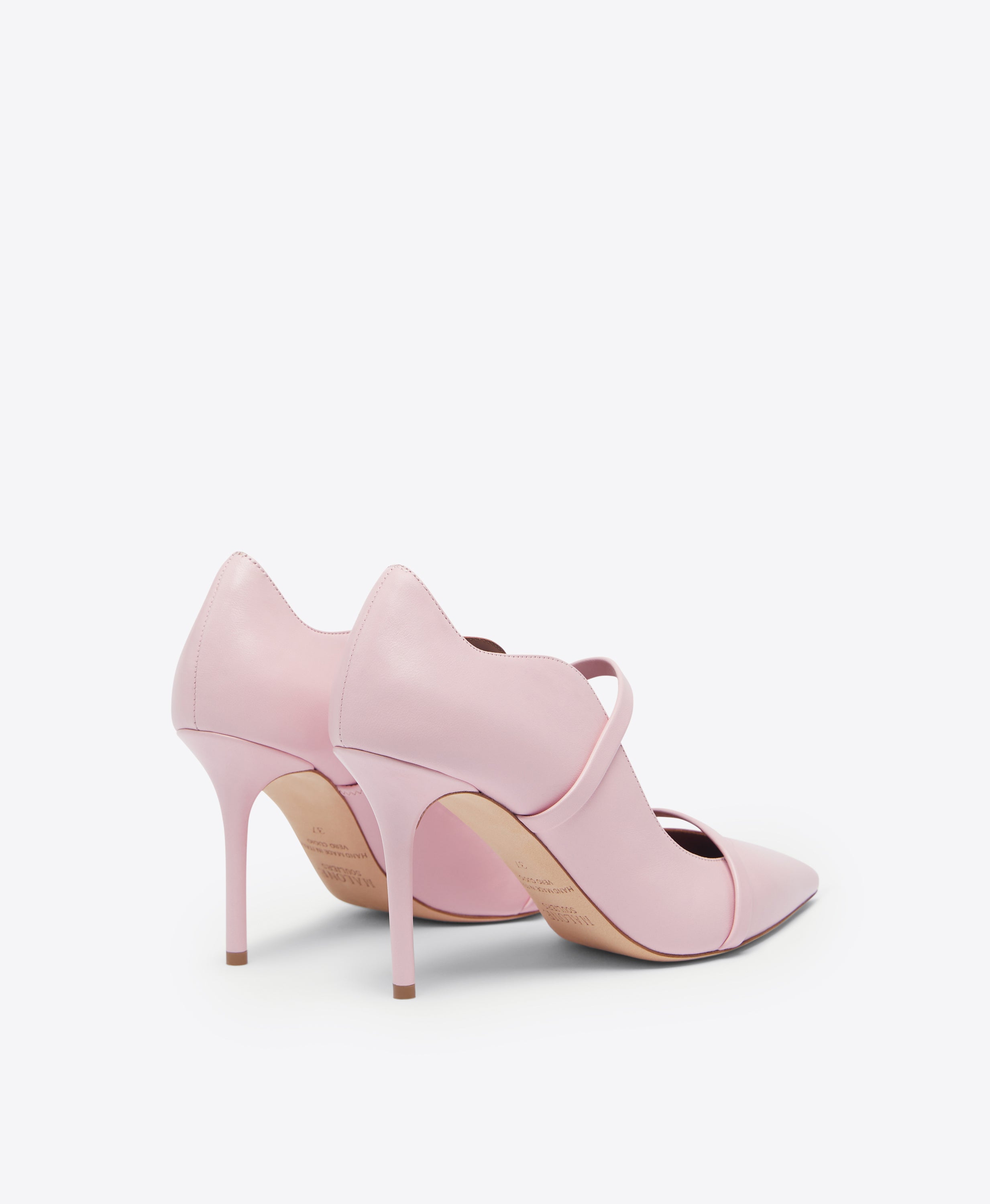 Pink leather clearance pumps shoes