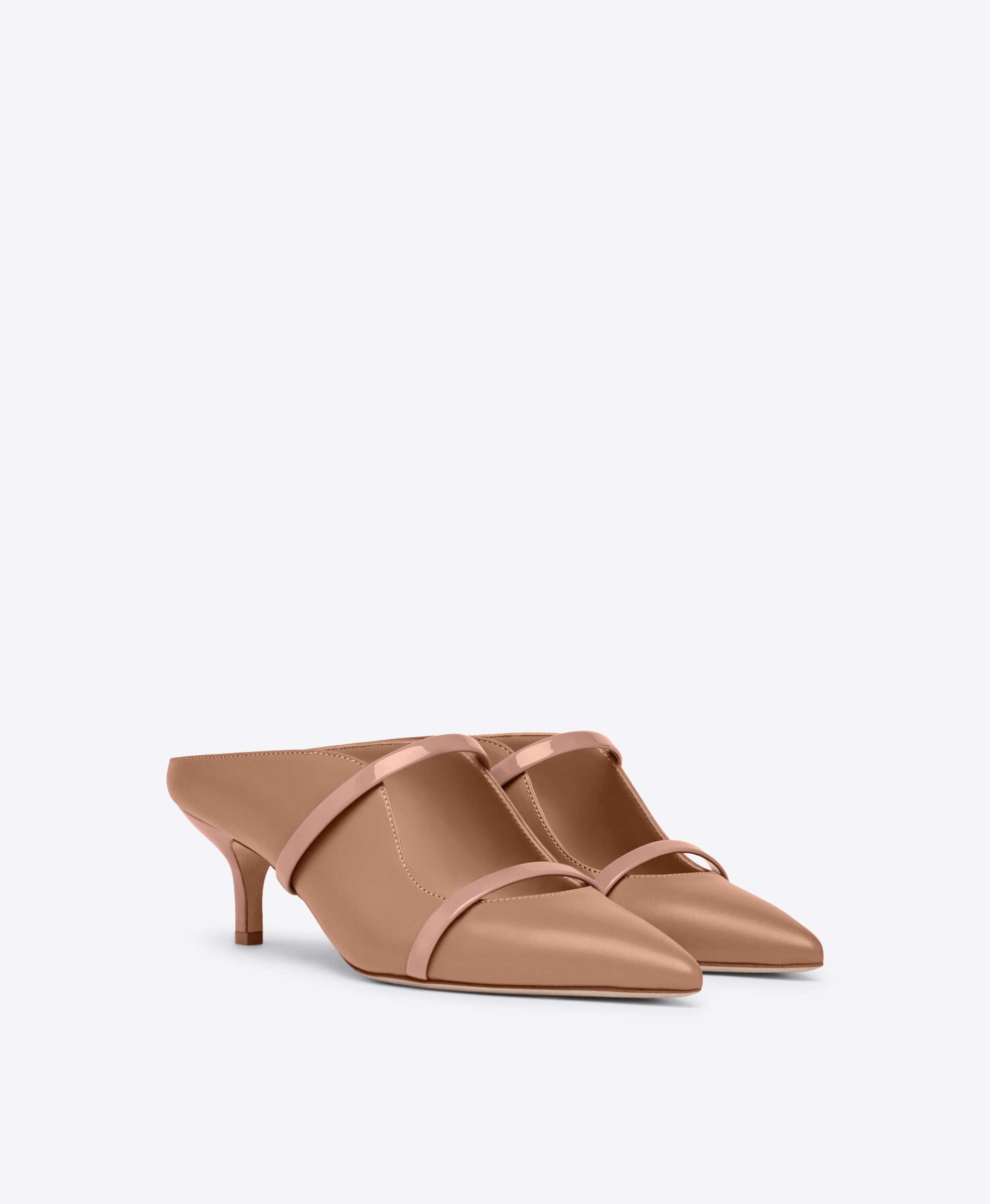 Blush Leather Kitten Heels Malone Souliers