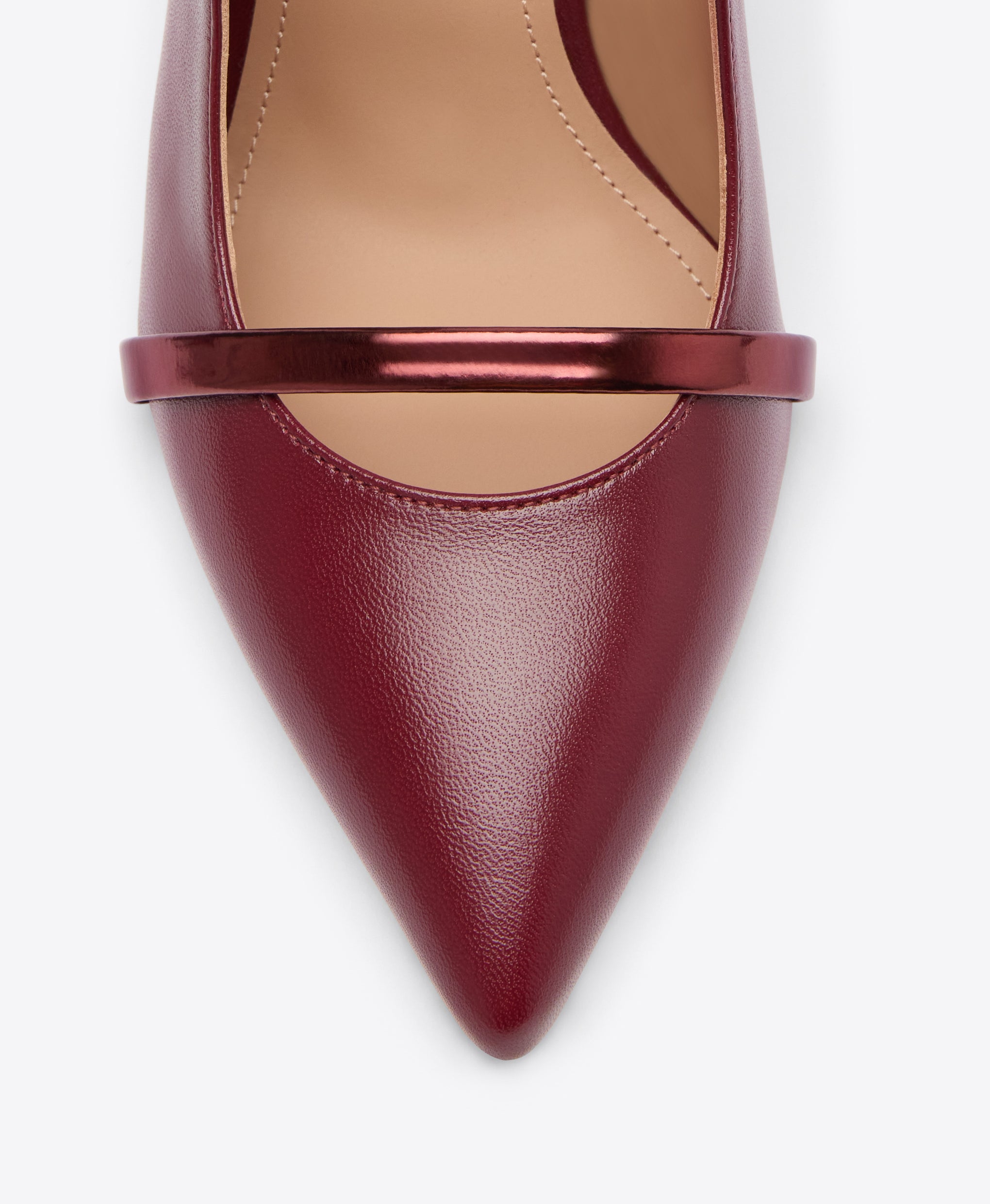 Maureen 70 Rosewood Leather Mules with Straps Malone Souliers