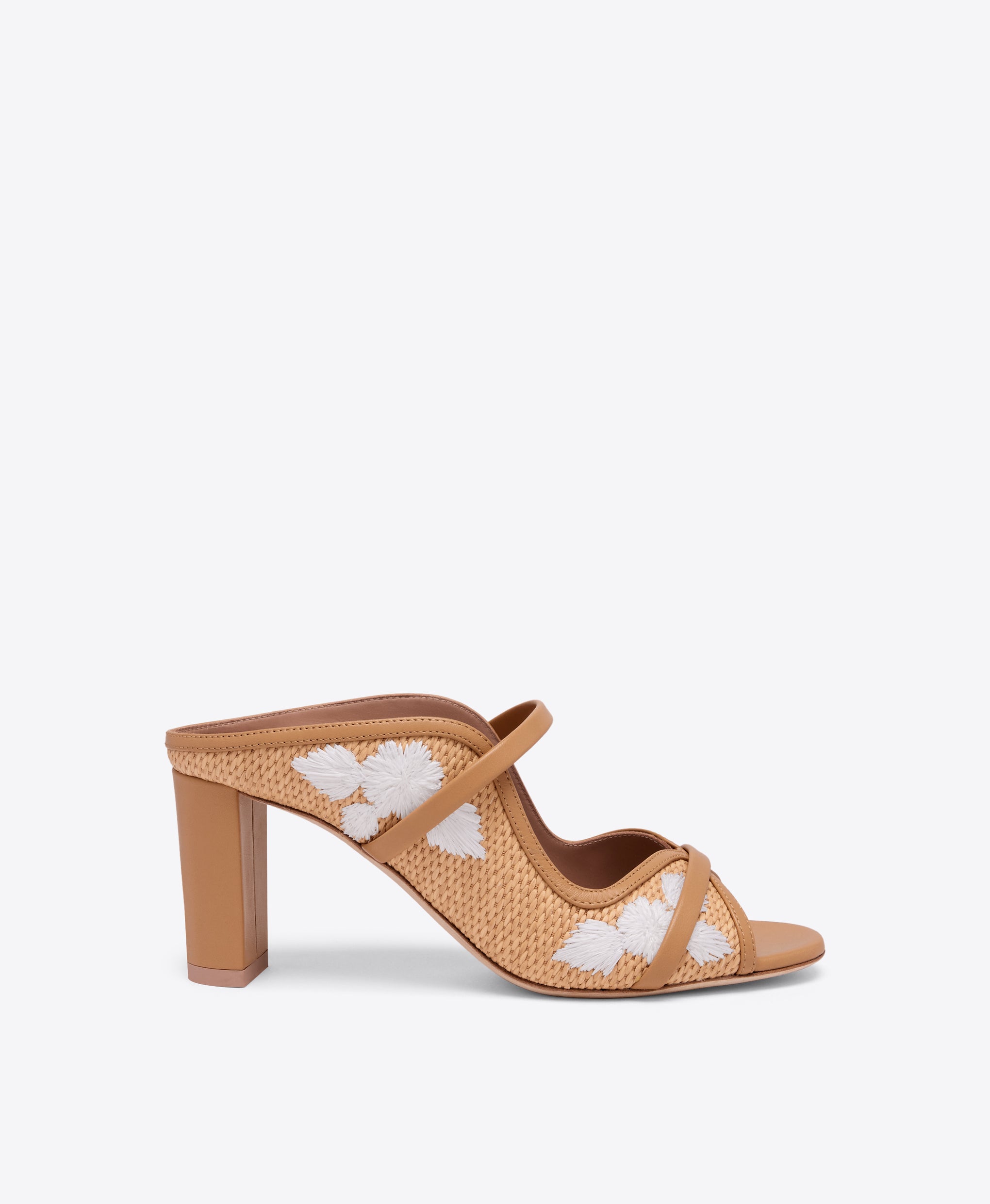 Norah 70 Camel Raffia Sandals Malone Souliers