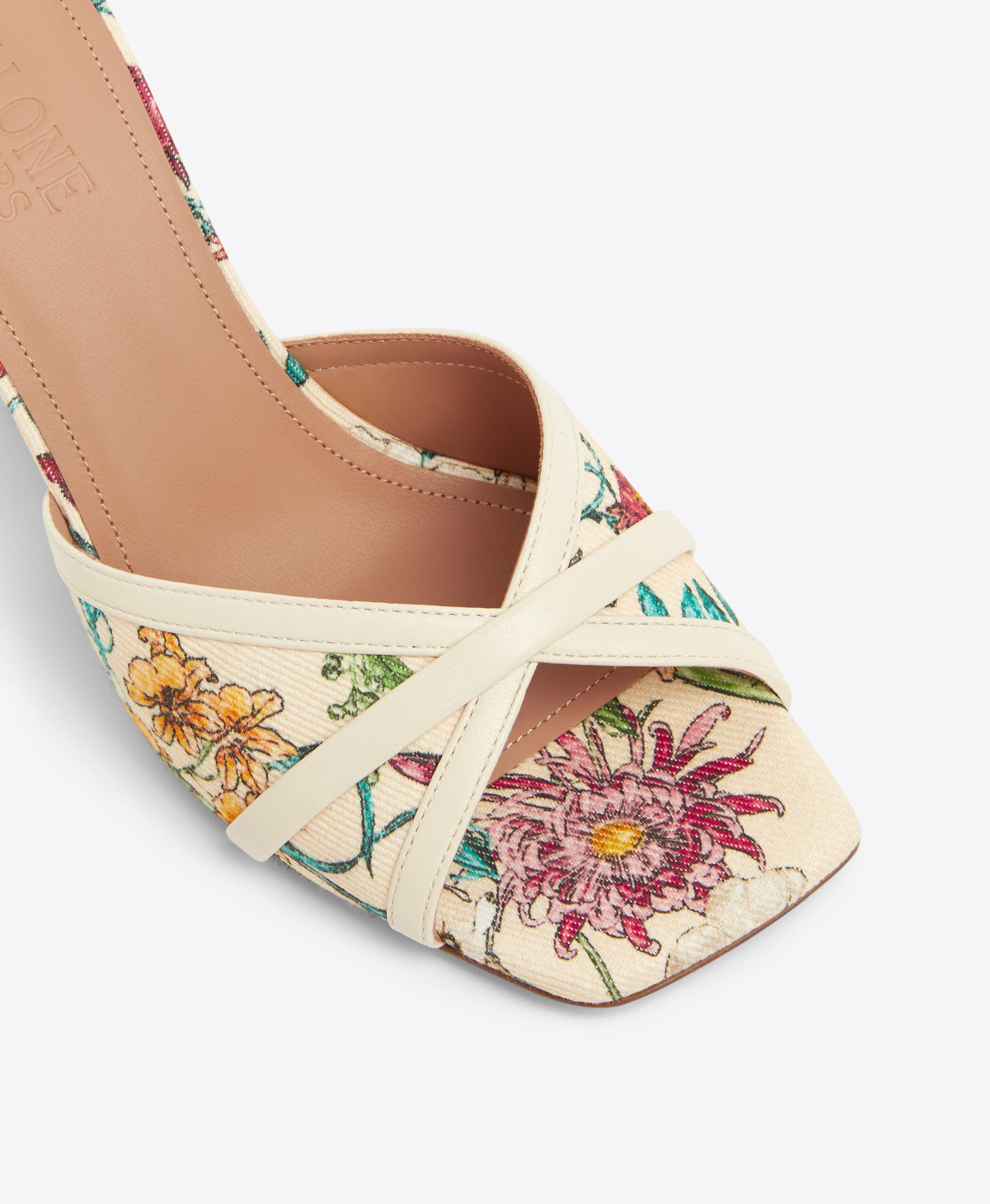 Floral-printed platform thong sandals in multicoloured - Dries Van Noten |  Mytheresa