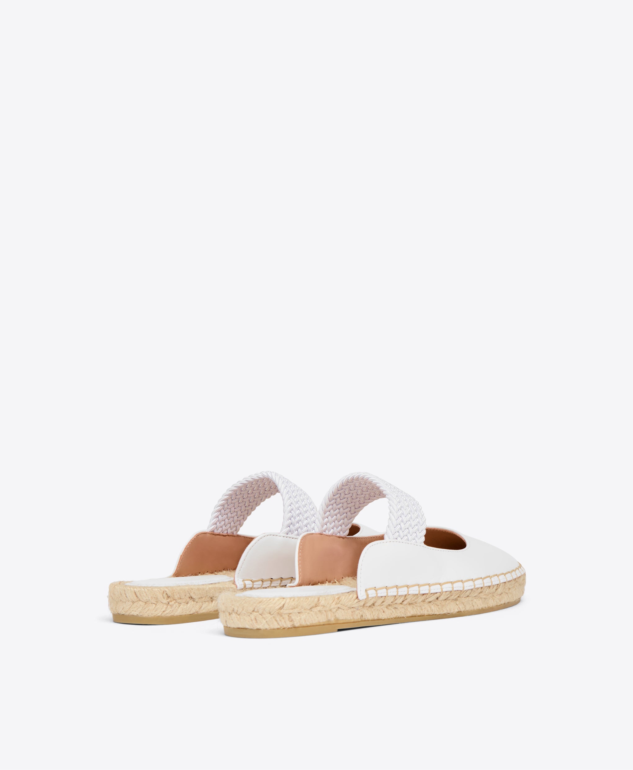 White Leather Flat Mules Malone Souliers