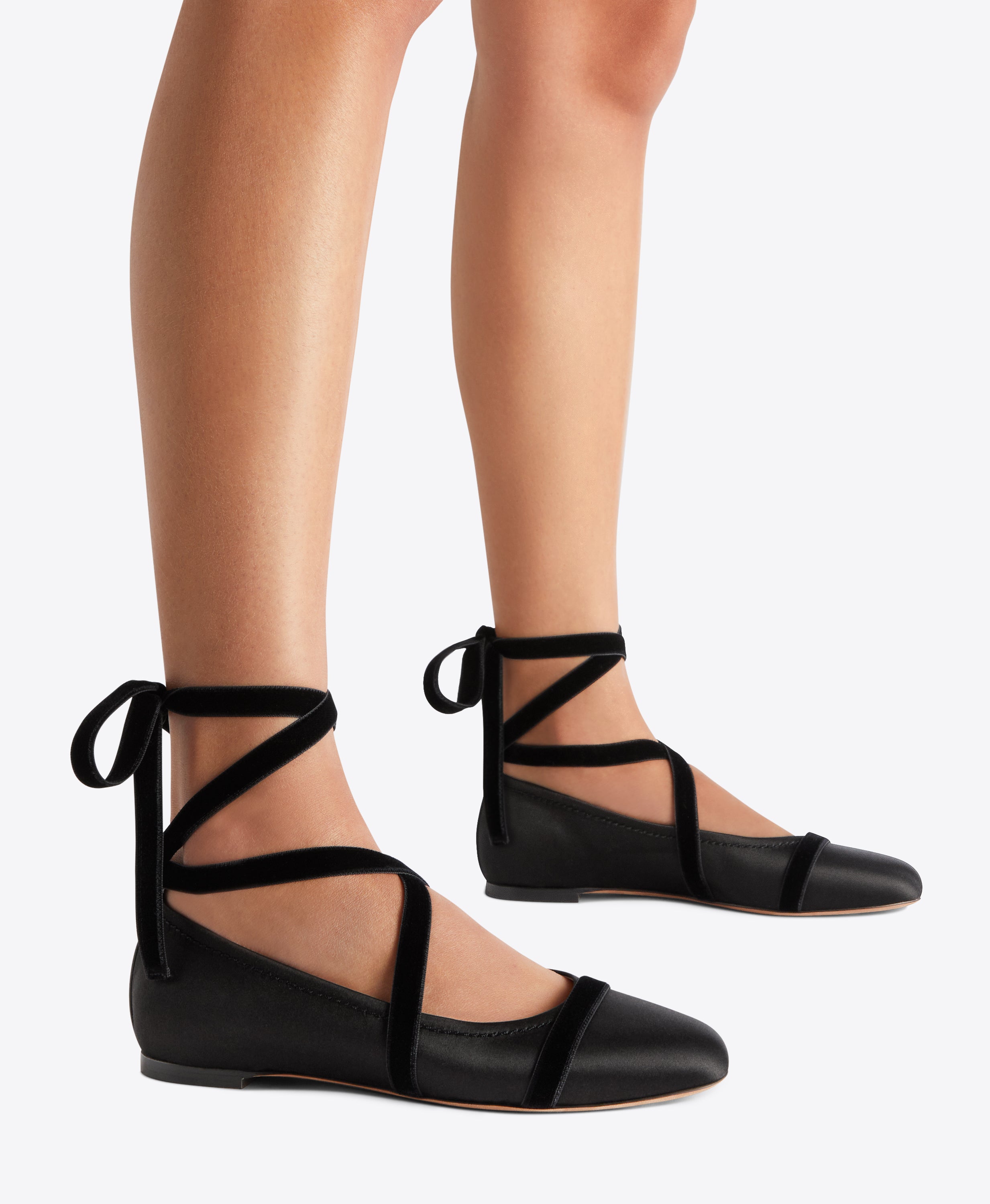 Lace up black flats hotsell