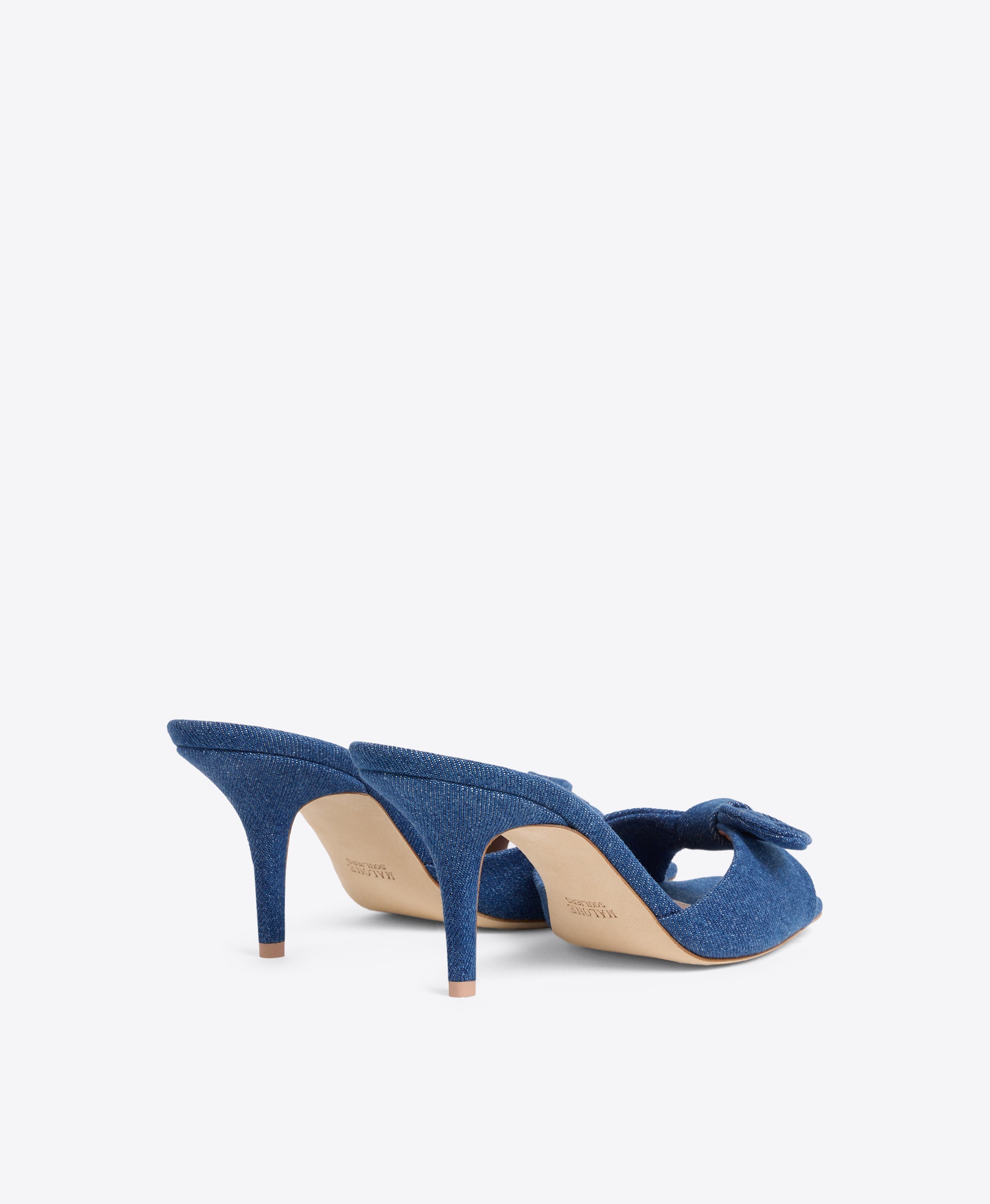 Blue Denim Heeled Sandals Malone Souliers