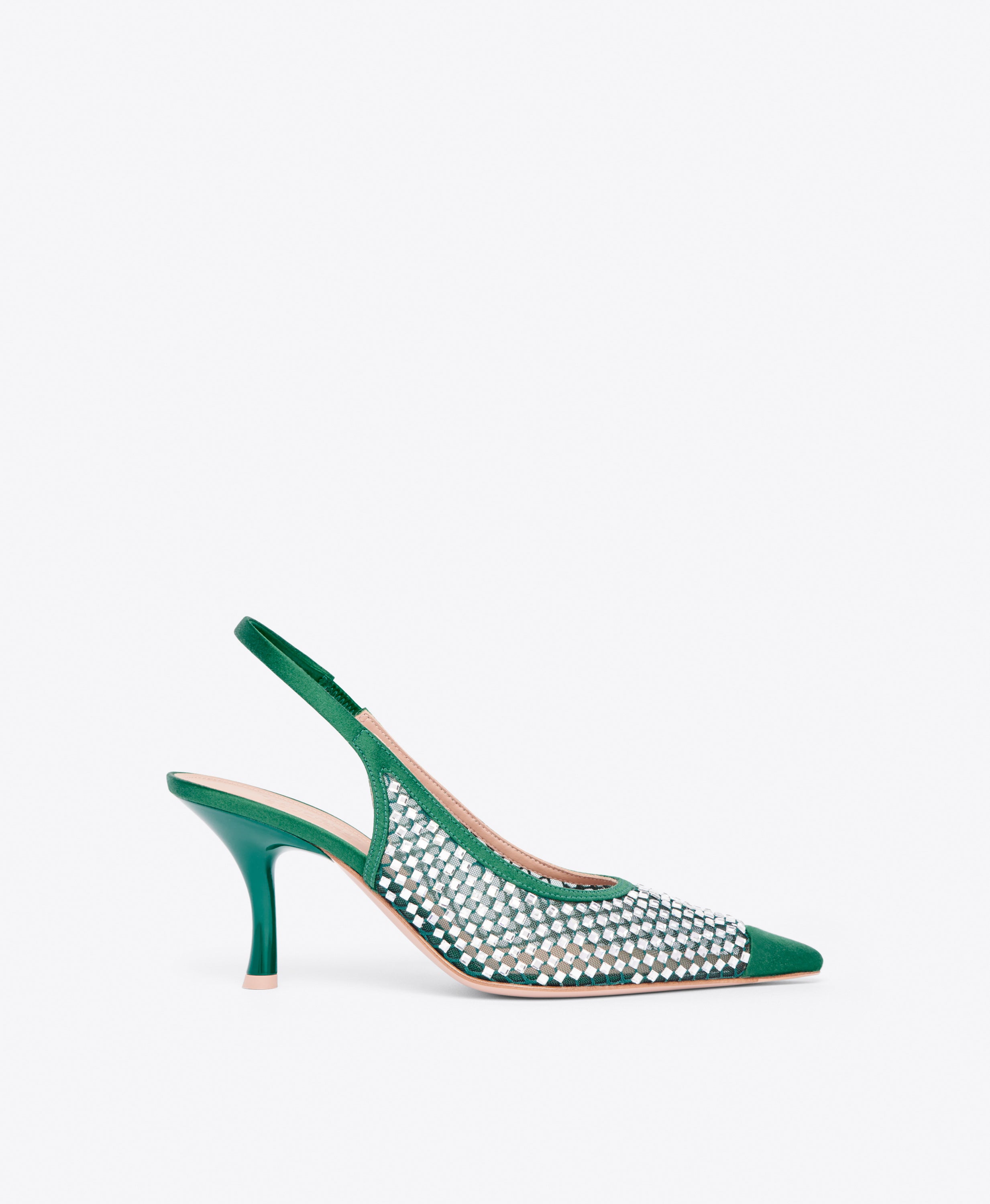 Orders green slingbacks