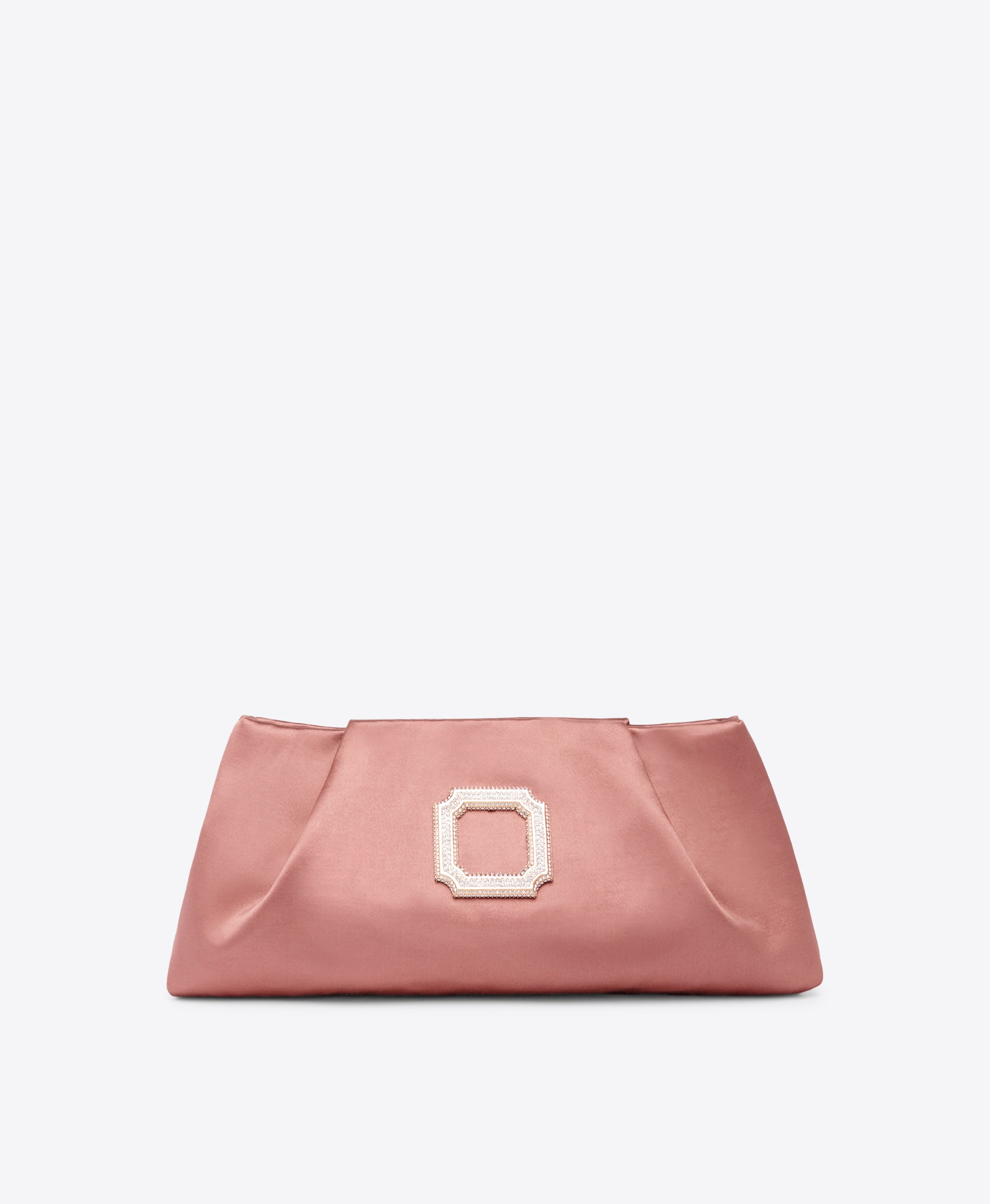 Blush satin clutch bag hotsell