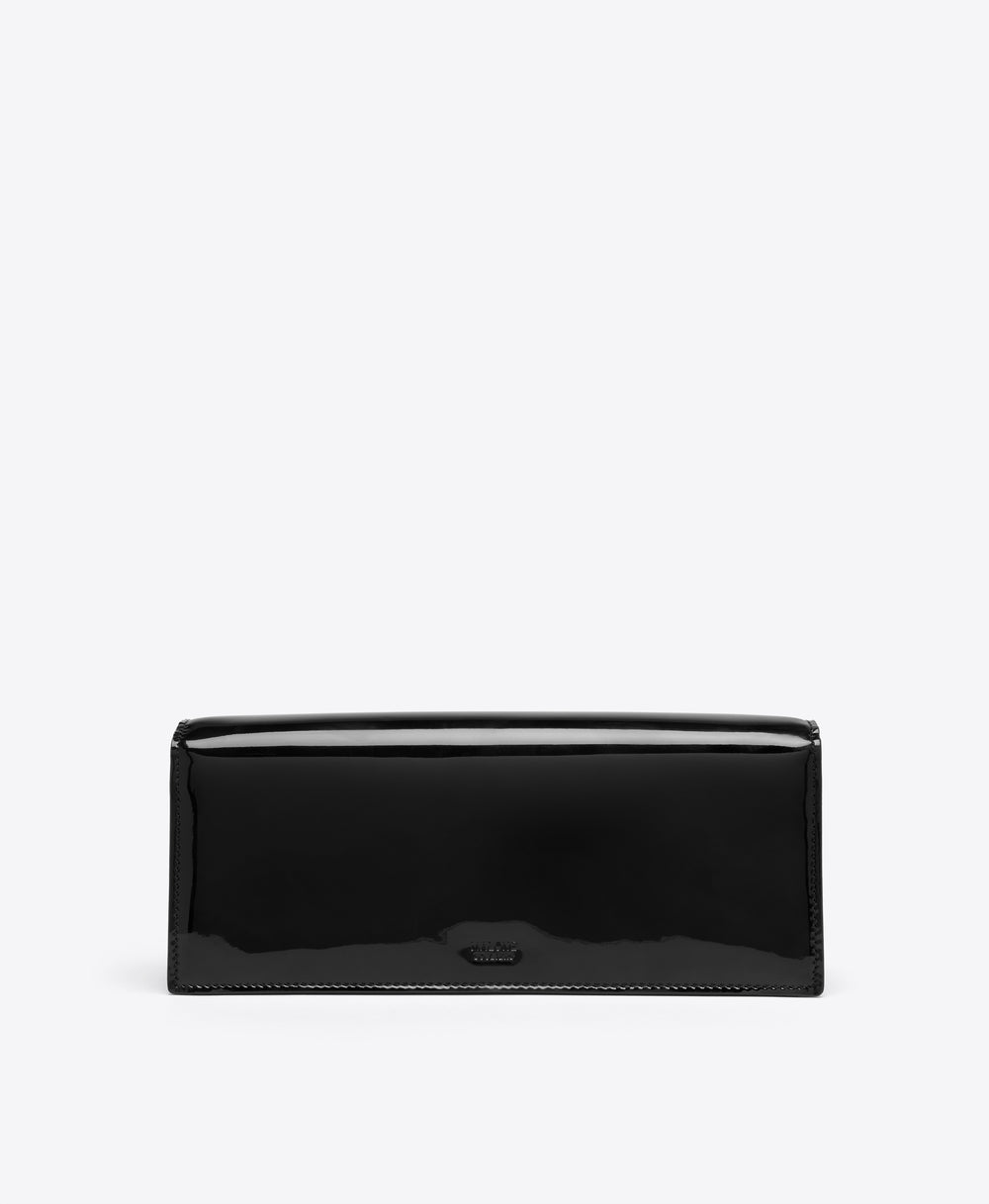 Vivien 50 Black Patent Clutch Malone Souliers