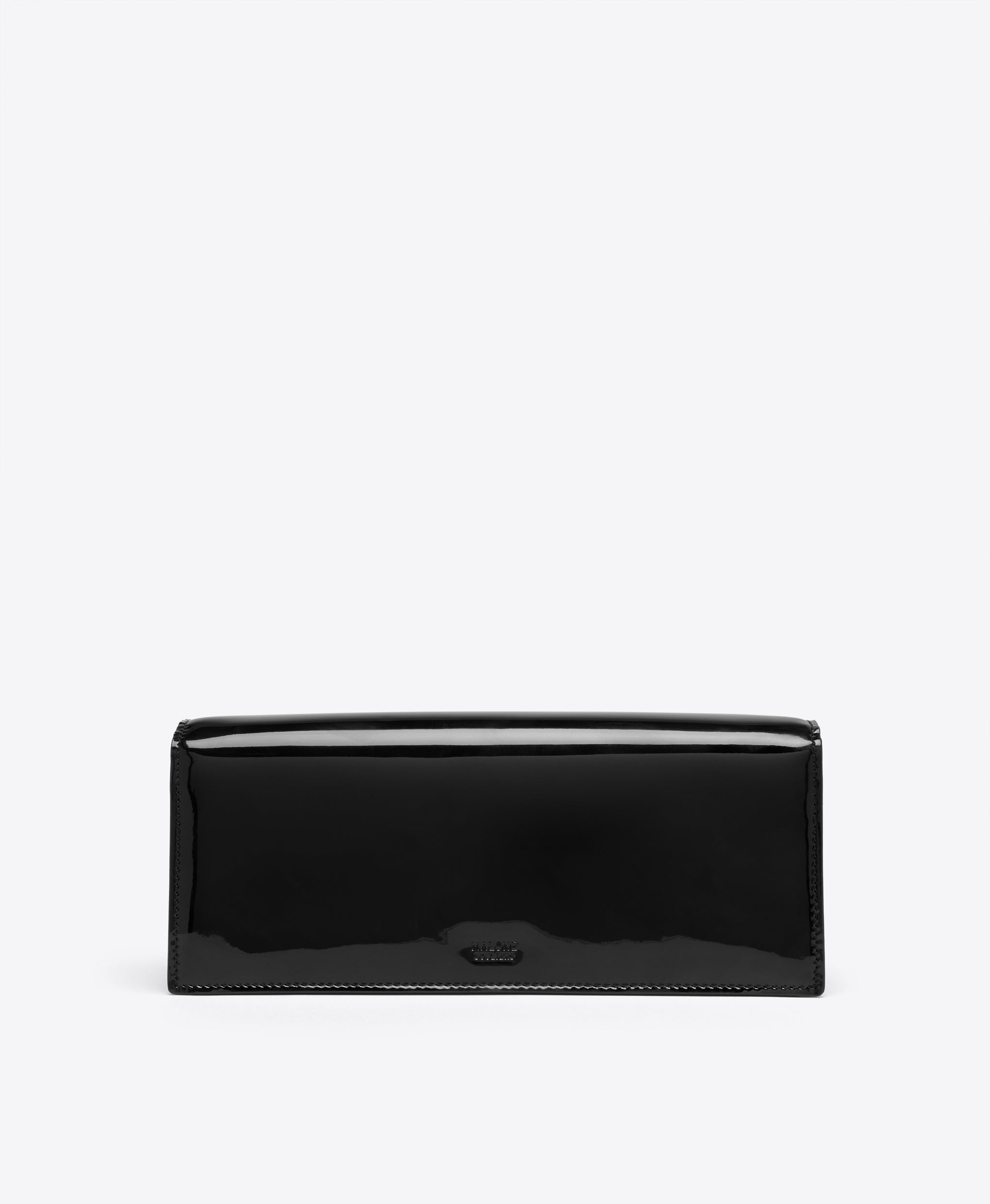 Vivien 50 Black Patent Clutch Malone Souliers