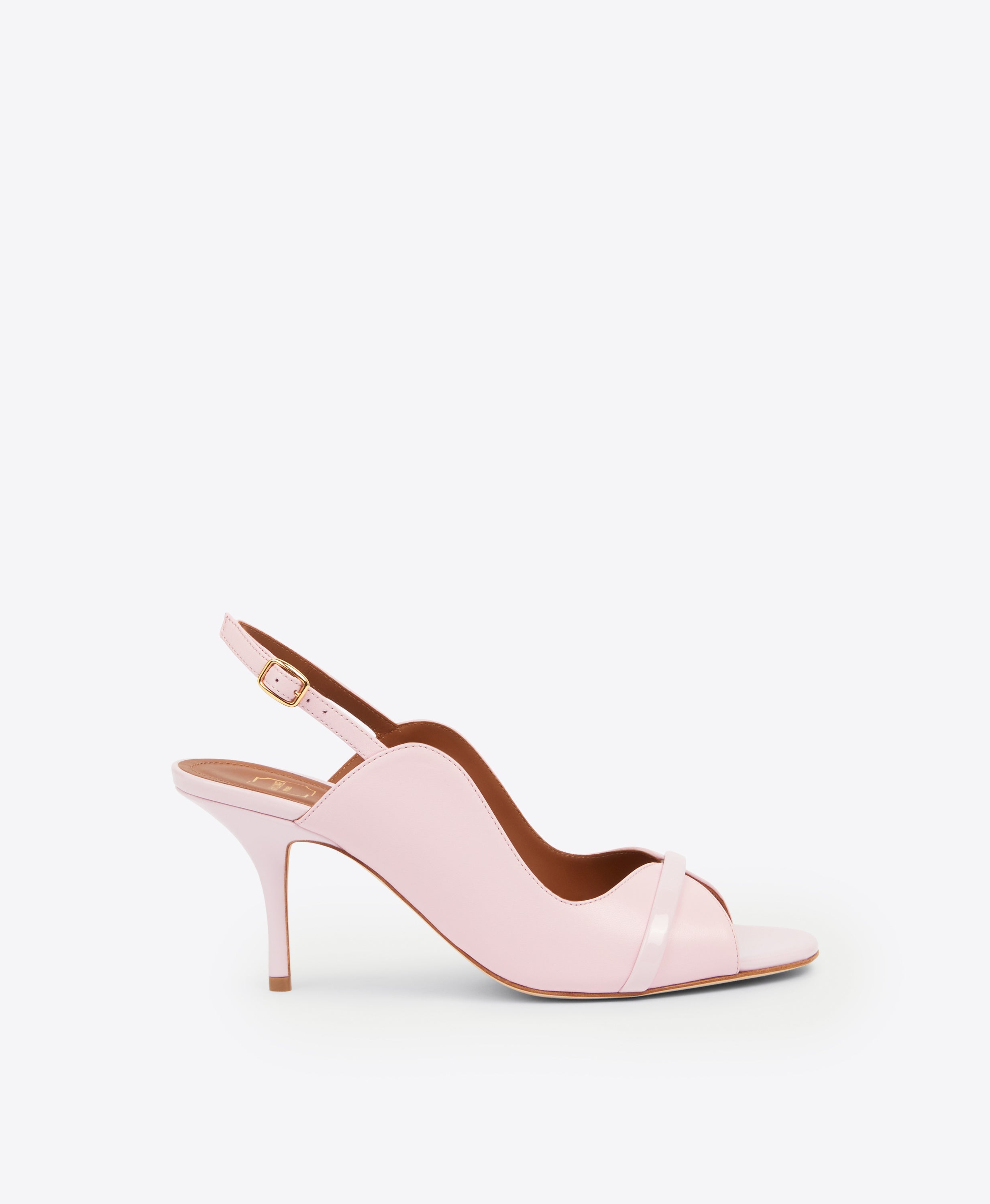 Jenny 70 Pink Leather Slingbacks