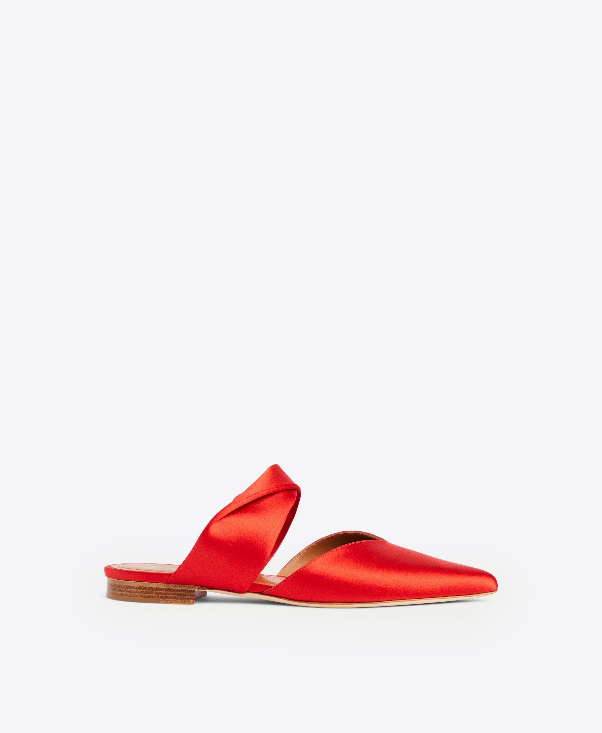 Red 2025 flat mules