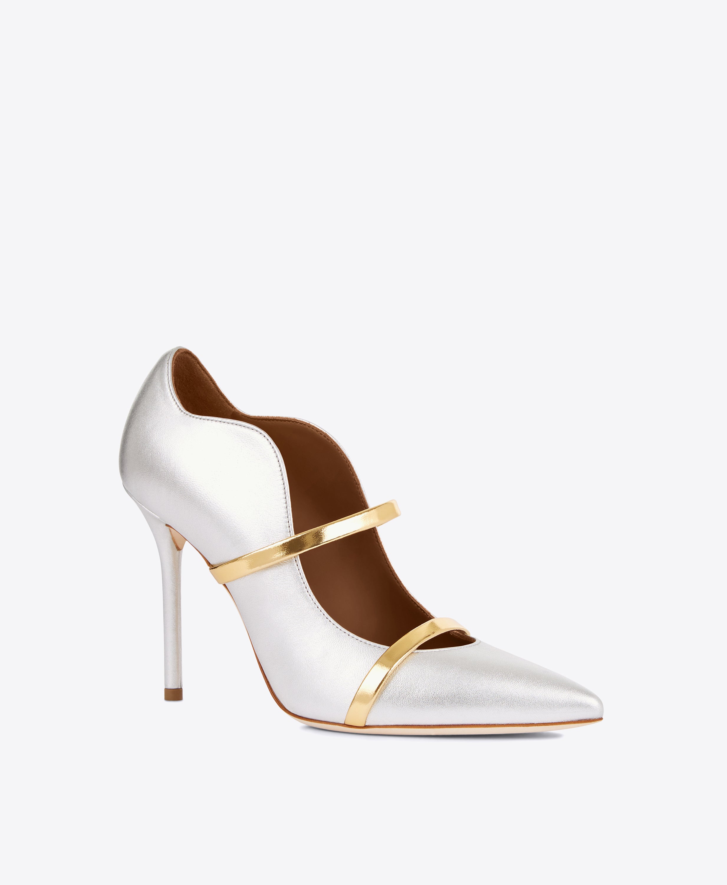 Silver and sale gold pumps